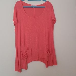 Pink Scoopneck Shirt